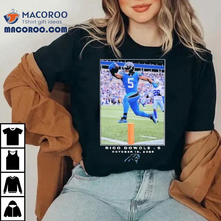 Rico Dowdle 15 October 12 2025 Carolina Panthers Nfl Flash Features Week 6 Shirt