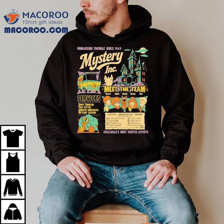 Scooby Doo Where Are You Series Mystery Inc Team Unmasking Trouble Since 1969 Shirt