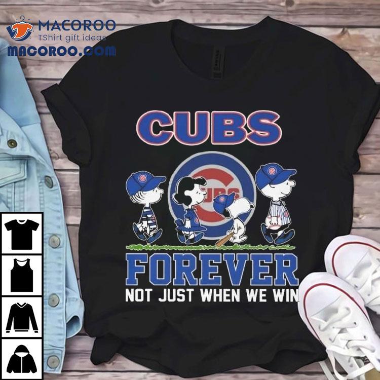 The Peanuts Walking X Chicago Cubs Forever Not Just When We Win 2025 Shirt