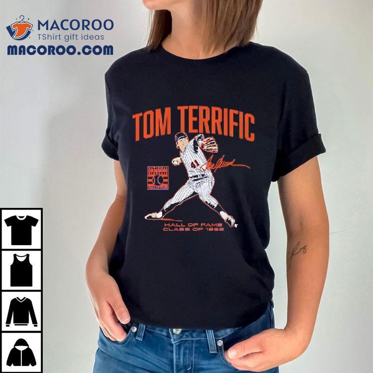 Tom Seaver Tom Terrific National Baseball Hall Of Fame Class Of 1992 Signature Shirt