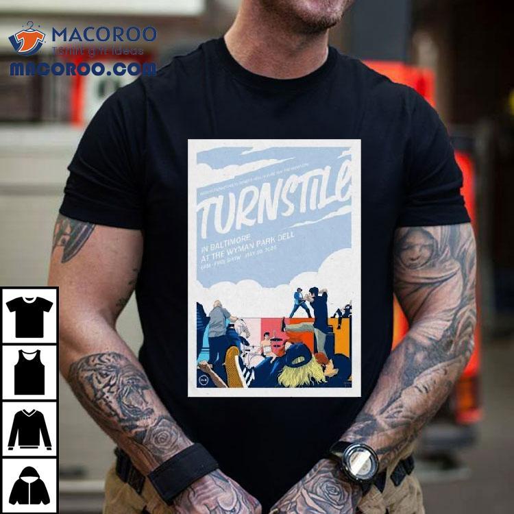 Turnstile May 10, 2025 Wyman Park Dell, Baltimore, Maryland Shirt