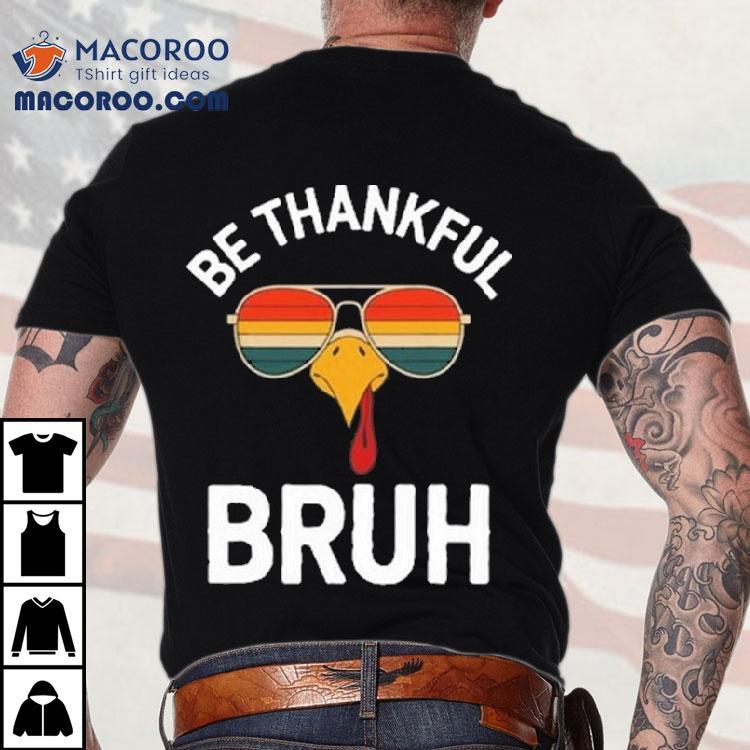 Velto Bruh Thanksgiving Thankful Turkey Boys Shirt