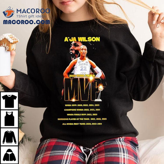 A'ja Wilson Las Vegas Aces 2025 Wnba Finals Mvp Shirt