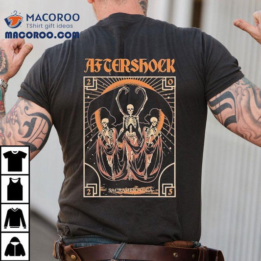 Aftershock Night Terror Sacramento Ca Skeleton 2025 Shirt