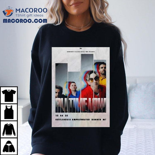 All Time Low October 4, 2025 Kettlehouse Amphitheater Show Shirt