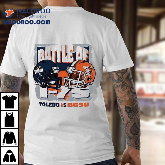 Battle Of Toledo Rockets Vs Bowling Green Falcons Football Helmet Shirt