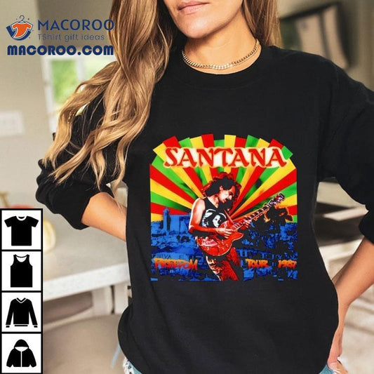 Carlos Santana 1987 Freedom Band Shirt