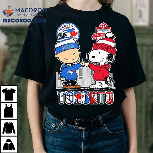 Charlie Brown And Snoopy X Toronto Blue Jays And Toronto Fc Shirt
