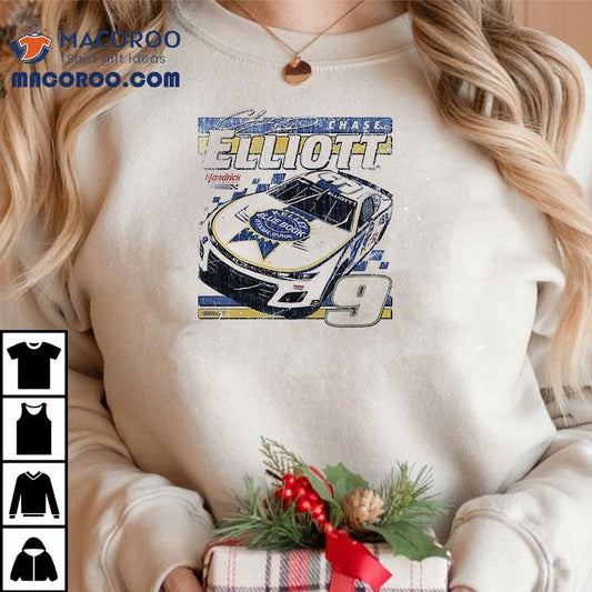 Chase Elliott Ice Blue Racing Signature Shirt