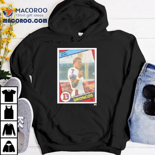 Denver Broncos John Elway Trading Card Shirt