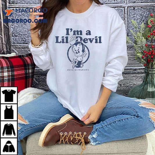 Duke Blue Devils I’m A Lil Blue Devil Duke University Shirt