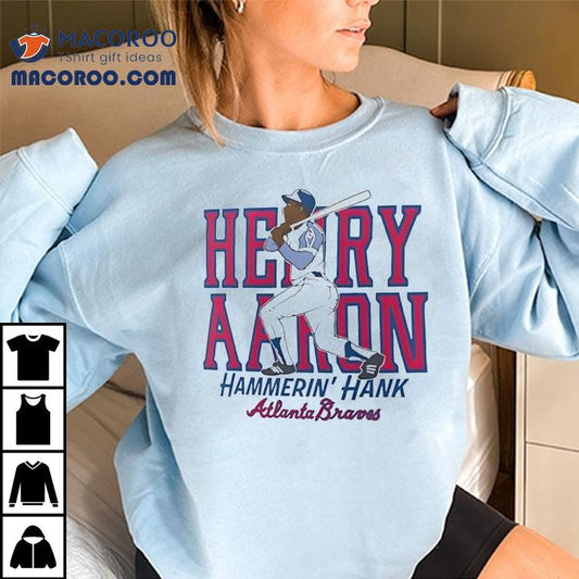 Hank Aaron Atlanta Braves Cooperstown Baseball Shirt