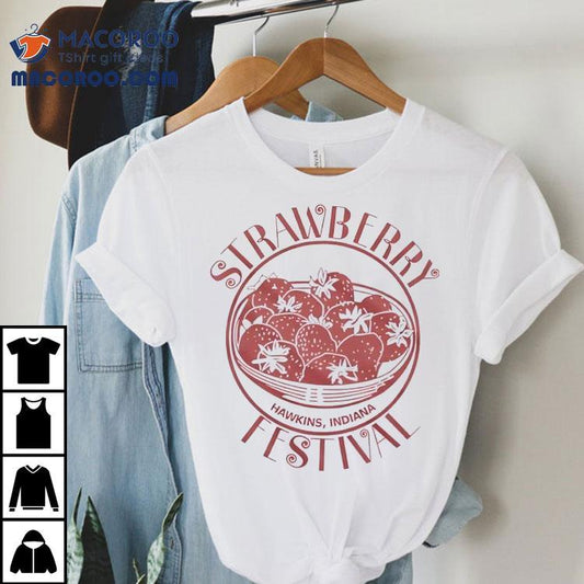 Hawkins Strawberry Festival Ringer Shirt