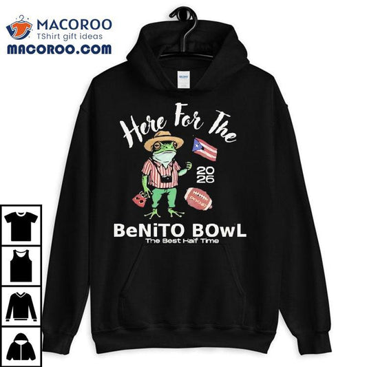 Here For The Benito Bowl The Best Halftime Frog Cowboy Meme 2026 Shirt