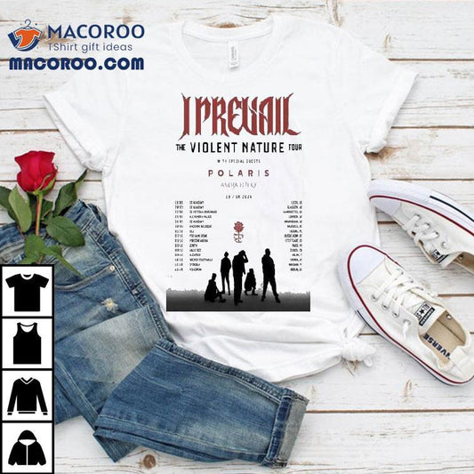 I Prevail The Violent Nature Eu Uk Tour 2025 Shirt