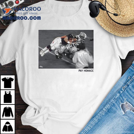 John Elway Denver Broncos Pay Homage Football Nfl Shirt