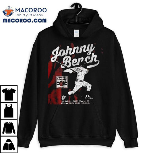 Johnny Bench Hall Of Fame Class Of 1989 Baseball Signature Shirt