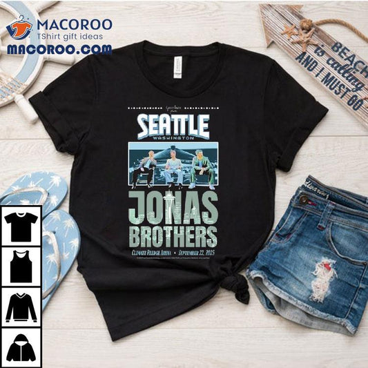 Jonas Brothers Seattle Washington Climate Pledge Arena Tour 2025 Shirt
