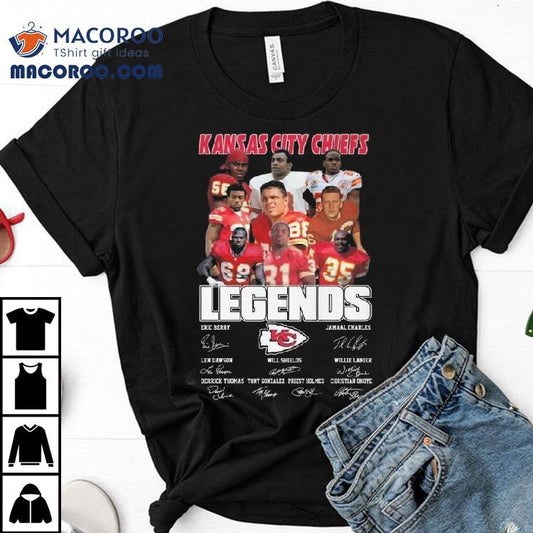 Kansas City Chiefs Legends Players Signatures 2025 Shirt