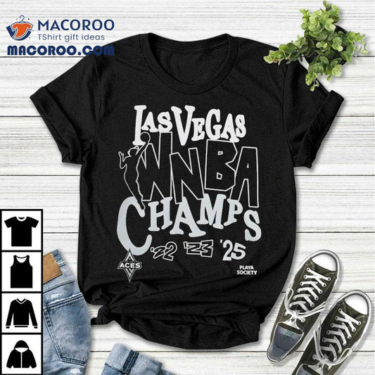 Las Vegas Aces Playa Society 2025 Wnba Champions Shirt