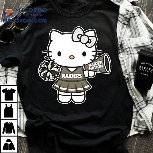 Las Vegas Raiders Helmet X Hello Kitty Raider Nation Shirt