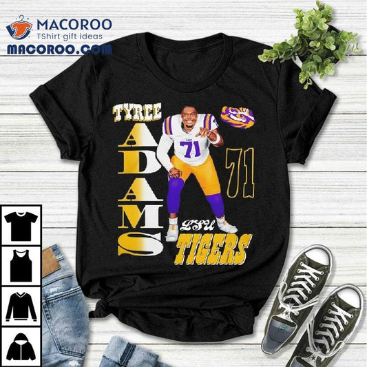 Lsu Tigers Football Tyree Adams Portrait Shirt