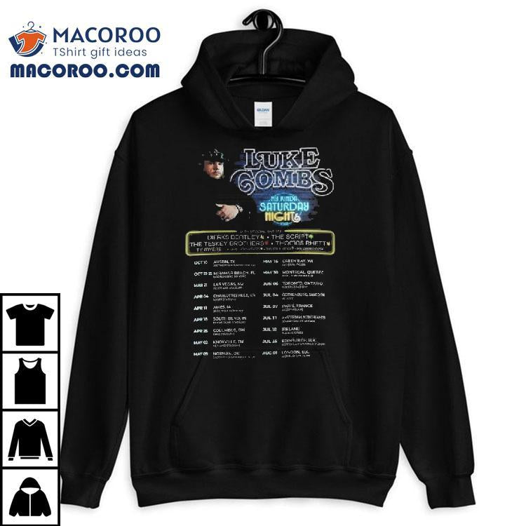 Luke Combs My Kinda Saturday Nights Tour 2025 2026 Shirt