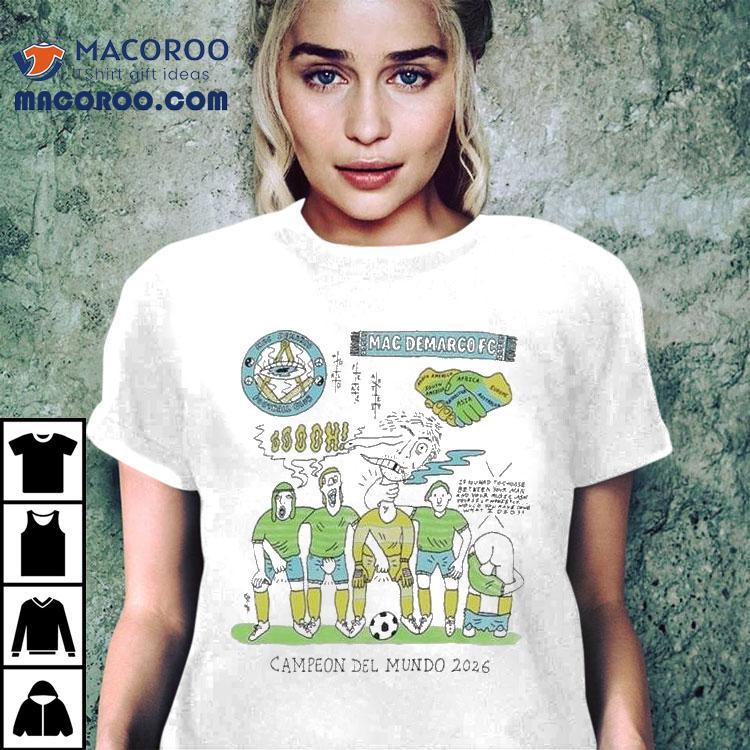 Mac Demarco Campeon Del Mundo 2026 Football Club Shirt