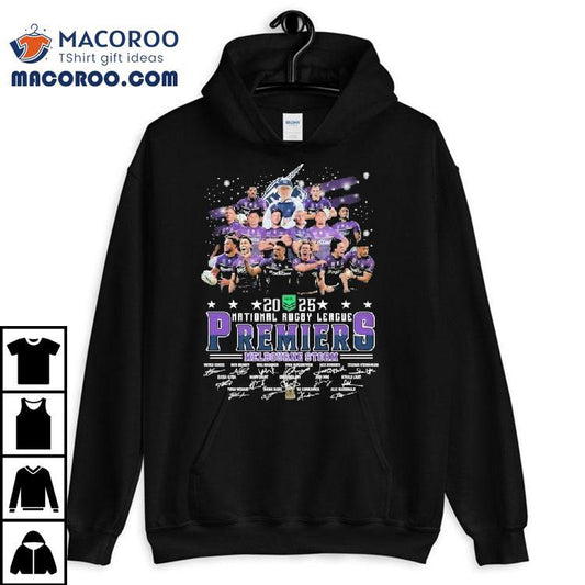 Melbourne Storm Nrl National Rugby League Premiers 2025 Champions Players Signatures Shirt