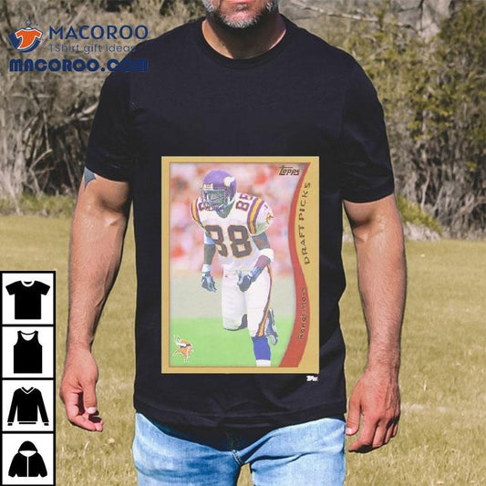 Minnesota Vikings Randy Moss Trading Card Shirt