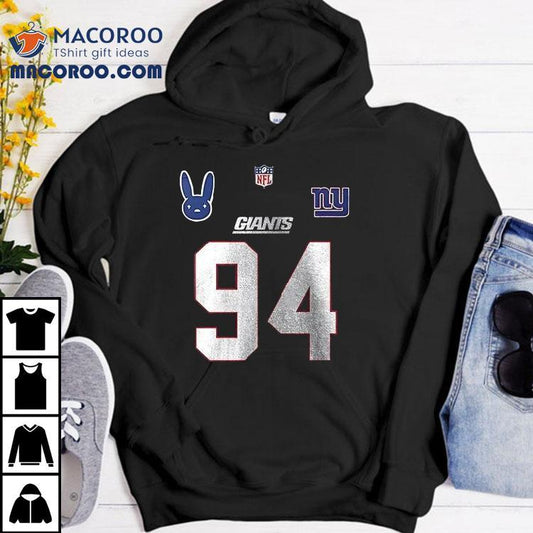 New York Giants X Bad Bunny Super Bowl 2026 Football Benito 94 Shirt