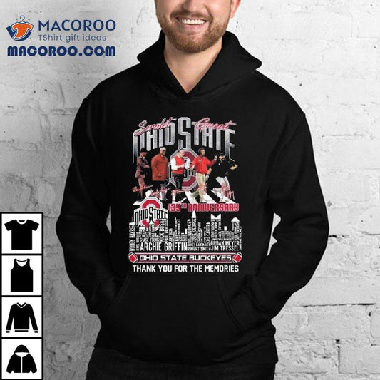 Ohio State Buckeyes 135th Anniversary Thank You For The Memories 2025 Signatures Vintage Shirt