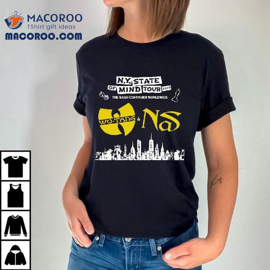 Original Wu-tang Clan And Nas New York State Of Mind Tour 2023 Shirt