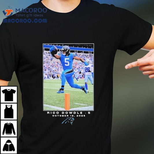 Rico Dowdle 15 October 12 2025 Carolina Panthers Nfl Flash Features Week 6 Shirt