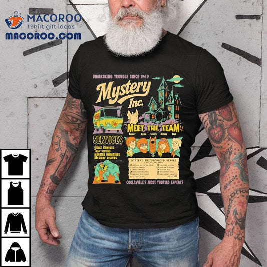 Scooby Doo Where Are You Series Mystery Inc Team Unmasking Trouble Since 1969 Shirt