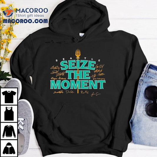 Seattle Baseball Seize The Moment Signatures Shirt