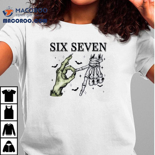 Six Seven Halloween Skeleton Shirt