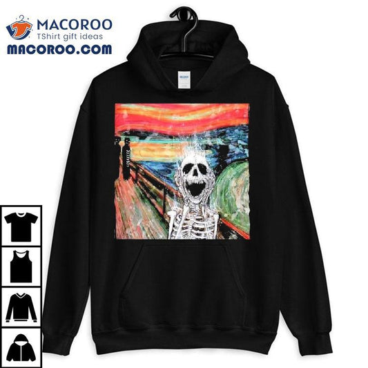 Skeleton The Scream Edvard Munch's Famous Shirt