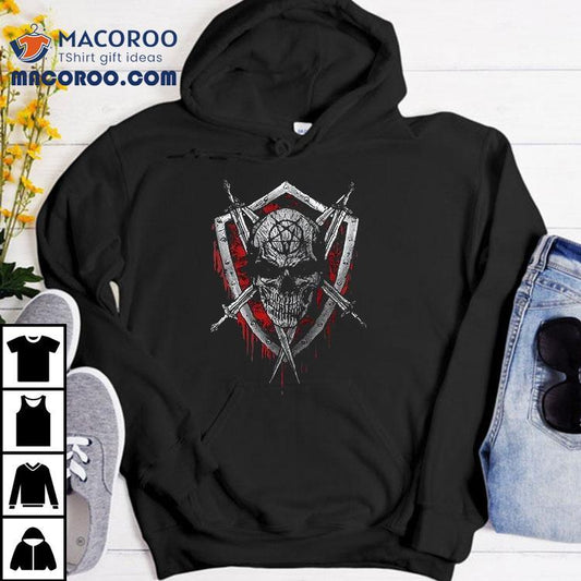Slayer Knocked Loose N American Headline Skull Logo Shirt