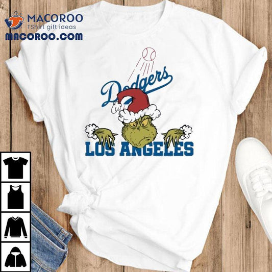 The Grinch Vs Los Angeles Dodgers Christmas Mlb Baseball 2025 Shirt