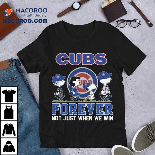 The Peanuts Walking X Chicago Cubs Forever Not Just When We Win 2025 Shirt
