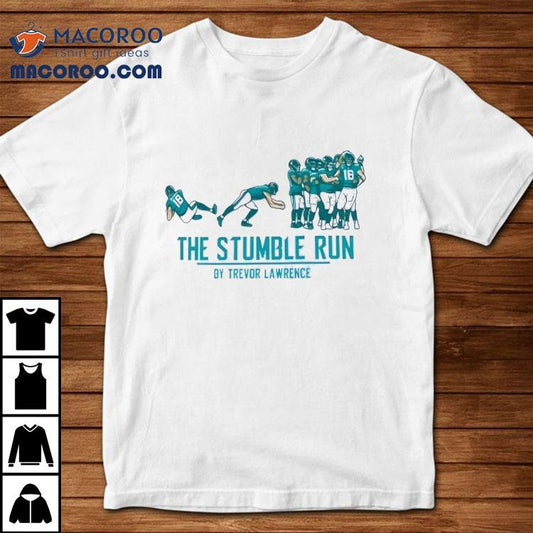 Trevor Lawrence Jacksonville Jaguars The Stumble Run By Trevor Lawrence Football Shirt
