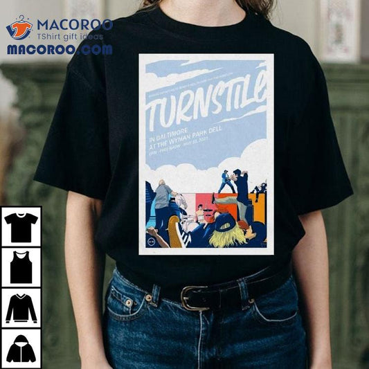 Turnstile May 10, 2025 Wyman Park Dell, Baltimore, Maryland Shirt