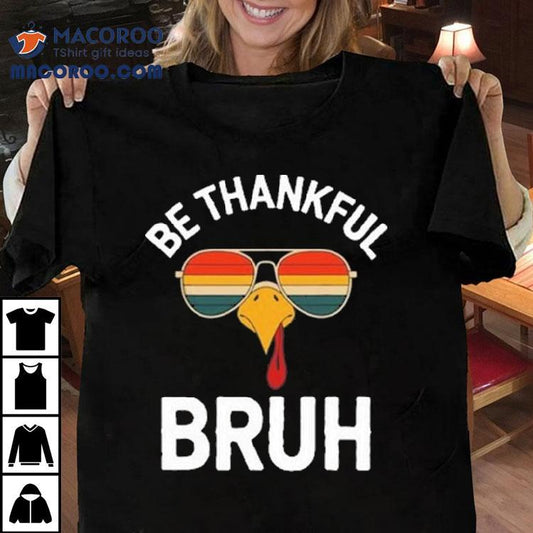 Velto Bruh Thanksgiving Thankful Turkey Boys Shirt