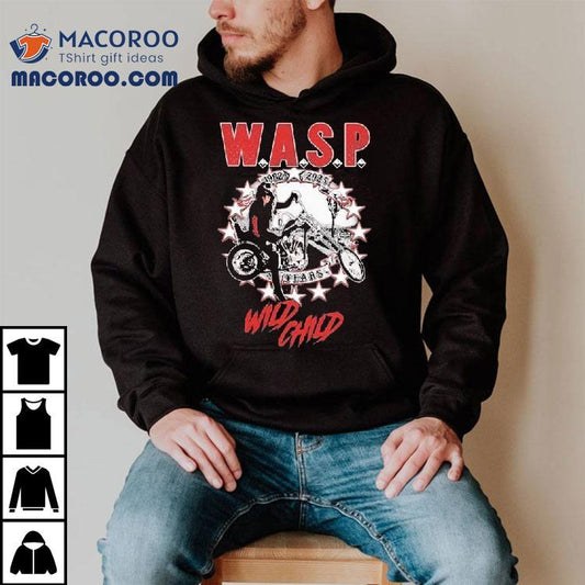 Wasp Wild Child World Tour 2025 1982 43 Years Motor Shirt