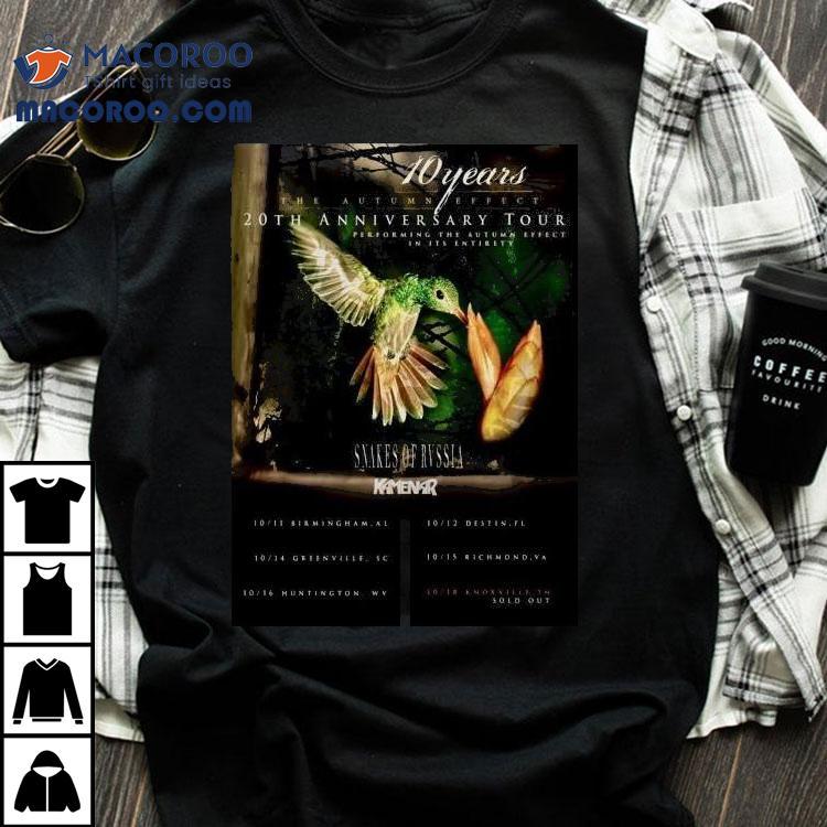 10 Years The Autumn Effect 10th Anniversary Tour October 2025 Shirt