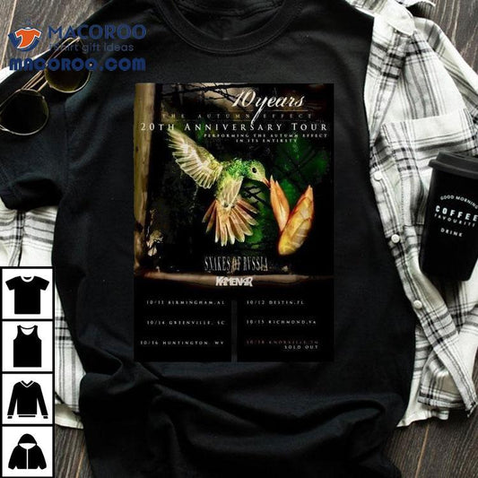 10 Years The Autumn Effect 10th Anniversary Tour October 2025 Shirt