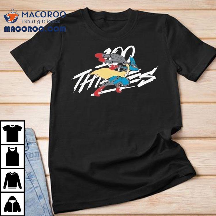 100 Thieves Mega Lucario Pokmon Shirt