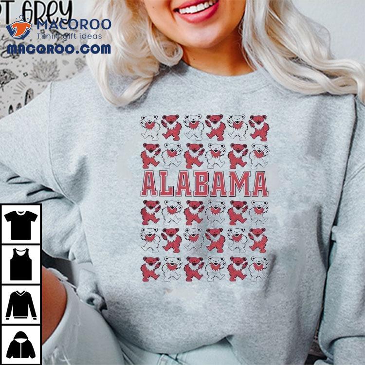 Alabama Crimson Tide X Grateful Dead Stacked Bears Shirt
