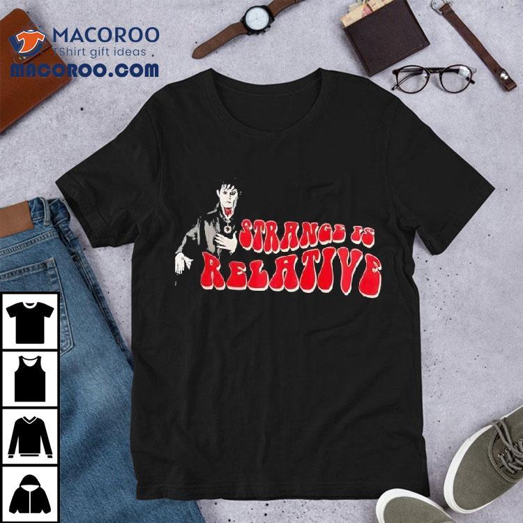 Johnny Depp Dark Shadows Strange Is Relative Movie Promo Shirt